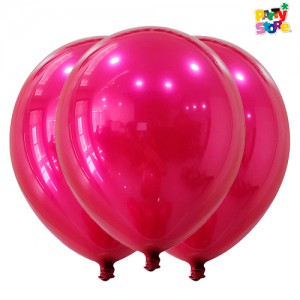 GLOBBY 12" CROMO TITANIO ROSA FUCSIA x 10 unidades