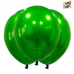 GLOBBY 12" CROMO TITANIO VERDE CLARO x 10 unidades