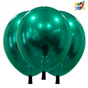 GLOBBY 12" CROMO TITANIO VERDE OSCURO x 10 unidades