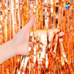 CORTINA METALICA NARANJA 100x200cm