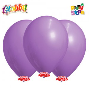 GLOBBY 12" PERLADO METALIZADO VIOLETA x 25 unidades