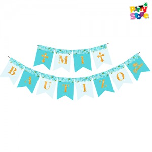 BANDERIN MI BAUTIZO CELESTE