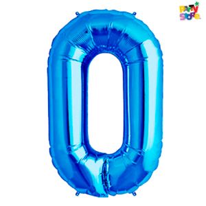 GLOBO METALIZADO CHICO CELESTE N.0