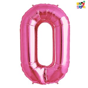 GLOBO METALIZADO CHICO ROSA N.0