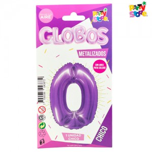 GLOBO METALIZADO CHICO VIOLETA N.0