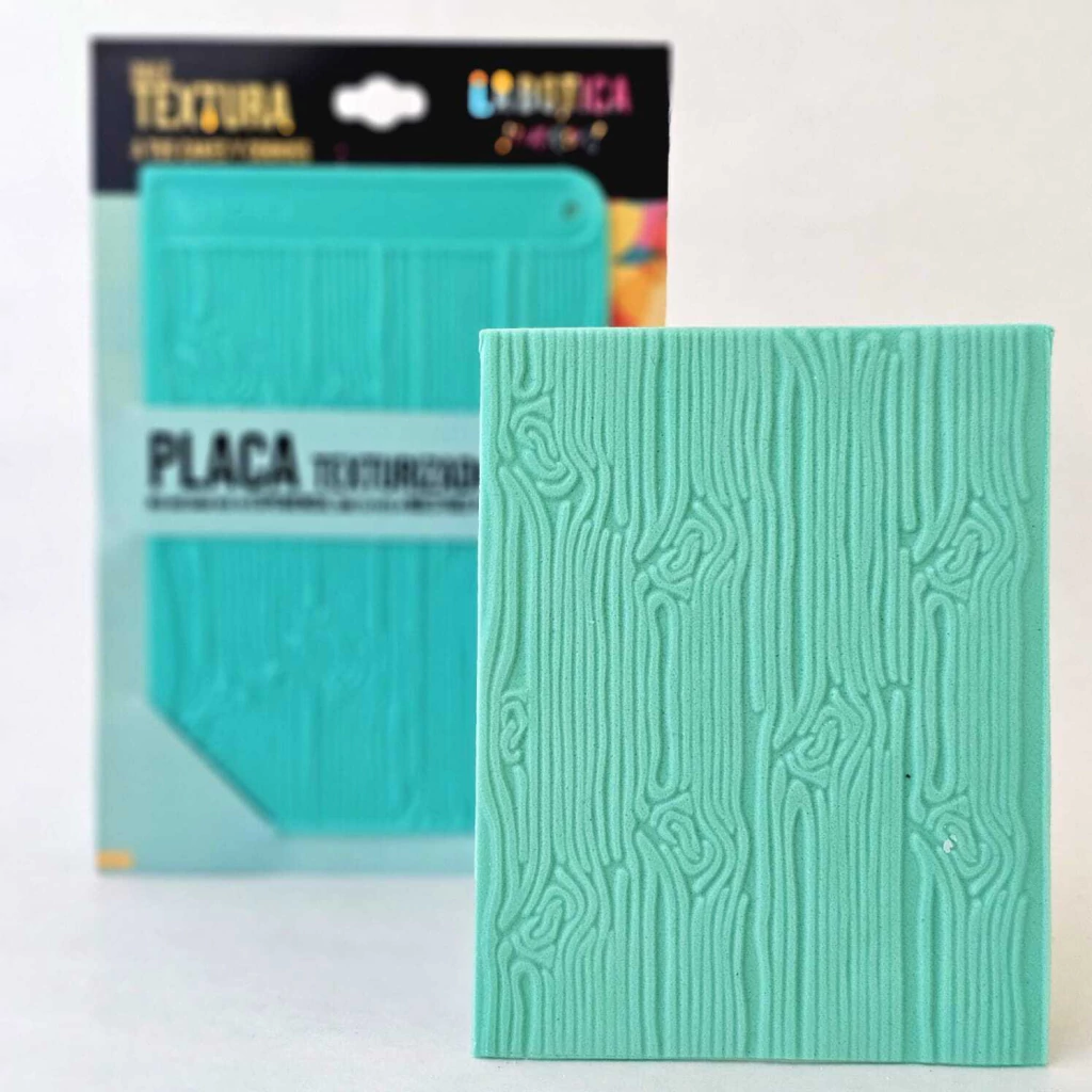 Placa Texturizadora Madera 15 x 10.5 Cm.- LA BOTICA