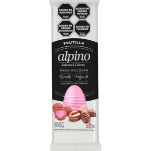 CHOCOLATE ALPINO TABLETA FRUTILLA X 500GR