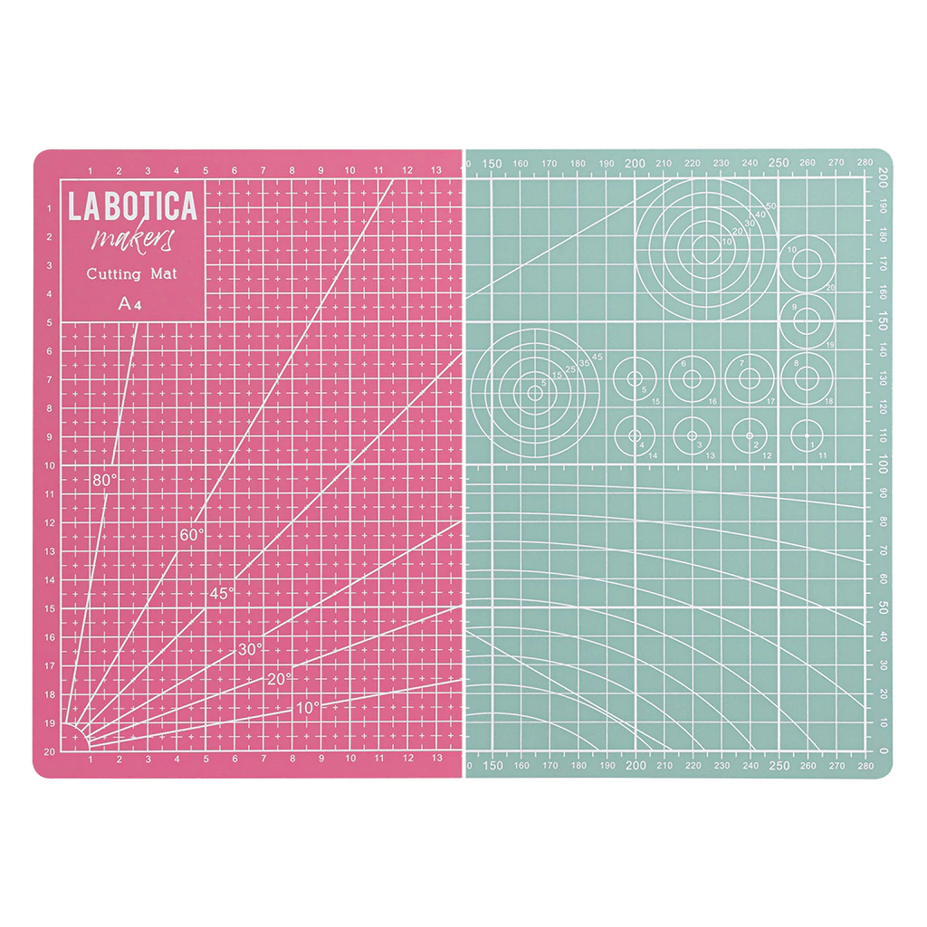 Tabla de Corte Bifaz Rosa / Verde 60 x 90 cm LA BOTICA