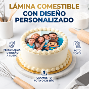 LAMINAS COMESTIBLES PAPEL ARROZ PERSONALIZADAS X UN (POR PEDIDO)