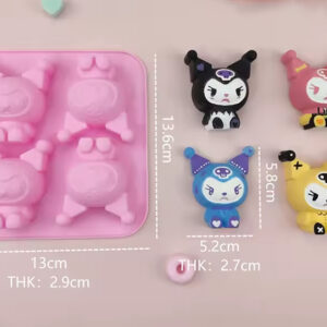 MOLDE SILICONA x4 KUROMI