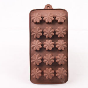 MOLDE SILICONA p/15 BOMBONES FLORES 8 PETALOS