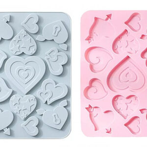 MOLDE SILICONA p/13 BOMBONES CORAZONES