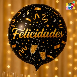 GLOBO 22" (56cm) FELICIDADES
