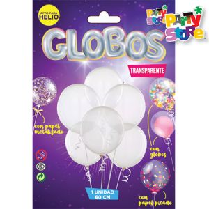 GLOBO BURBUJA 24" 60cm APTO HELIO
