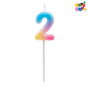VELA NUMERO JELLY Nº2