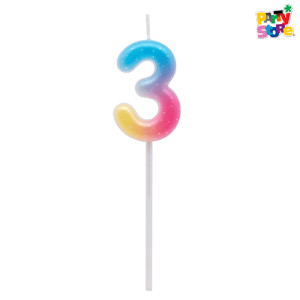VELA NUMERO JELLY Nº3