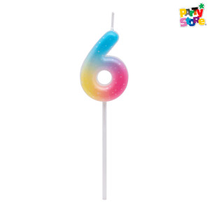 VELA NUMERO JELLY Nº6