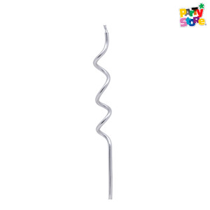 VELAS TWIST PLATEADAS Blister x 12 un