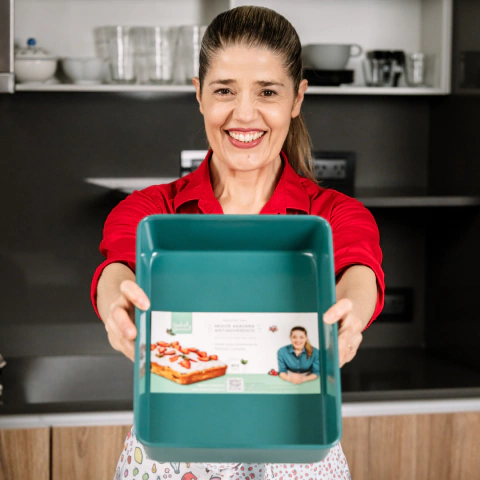 Asadera Isa rectangular 33cm Petróleo - Imagen 7