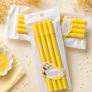 MARCADOR COMESTIBLE PASTELAR DOBLE PUNTA X 1 UNIDAD AMARILLO