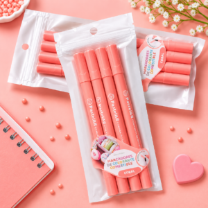 MARCADOR COMESTIBLE PASTELAR DOBLE PUNTA X 1 UNIDAD CORAL