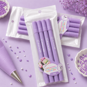 MARCADOR COMESTIBLE PASTELAR DOBLE PUNTA X 1 UNIDAD LILA