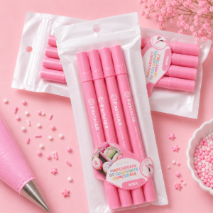 MARCADOR COMESTIBLE PASTELAR DOBLE PUNTA X 1 UNIDAD ROSA