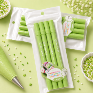 MARCADOR COMESTIBLE PASTELAR DOBLE PUNTA X 1 UNIDAD VERDE