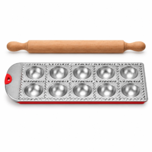 Molde para Ravioles Redondos 60 mm Pastella Kitchen Collection con Rodillo