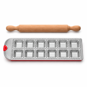 Molde para Raviolones Clásicos 55 mm Pastella Kitchen Collection con Rodillo