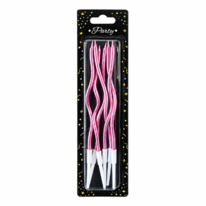 SET 6 VELITAS ONDULADAS ROSA
