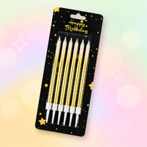 Set x 6un Velas Degrade AMARILLO