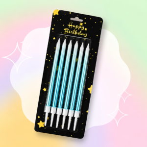 Set x 6un Velas Degrade CELESTE