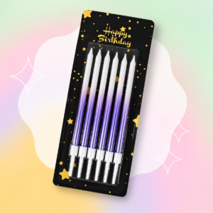 Set x 6un Velas Degrade VIOLETA