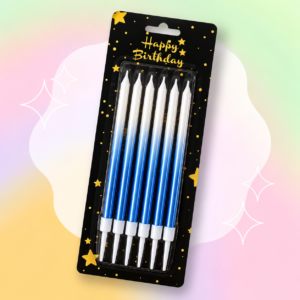 Set x 6un Velas Degrade AZUL