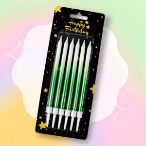 Set x 6un Velas Degrade VERDE