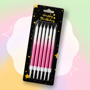 Set x 6un Velas Degrade ROSA