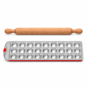 Molde para Ravioles 35 mm Pastella Kitchen Collection con Rodillo