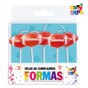 VELAS FORMAS - SET PELOTAS DE RUGBY X 5 PIEZAS