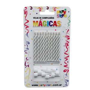 VELAS MAGICAS BLANCAS - Blister x 10un. (se vuelven a encender)