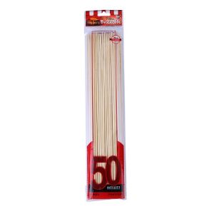 PALITO BROCHETTE 30Cm x 50 unidades bolsa ROJA