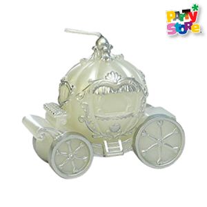 VELA DECO / SOUVENIR CARRUAJE BLANCA