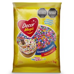 GRANAS FORMA ESTRELLA DECOR MAGIC MULTICOLOR X 1KG