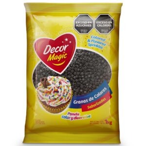 GRANAS FORMA ESTRELLA DECOR MAGIC NEGRO X 1KG