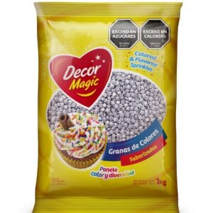 GRANAS FORMA ESTRELLA DECOR MAGIC PLATEADO X 1KG