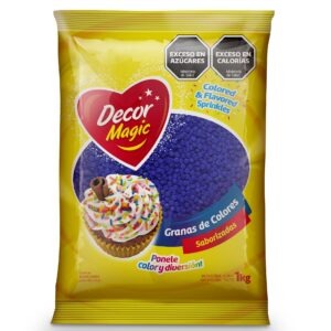 GRANAS FORMA CIRCULO DECOR MAGIC AZUL X 1KG