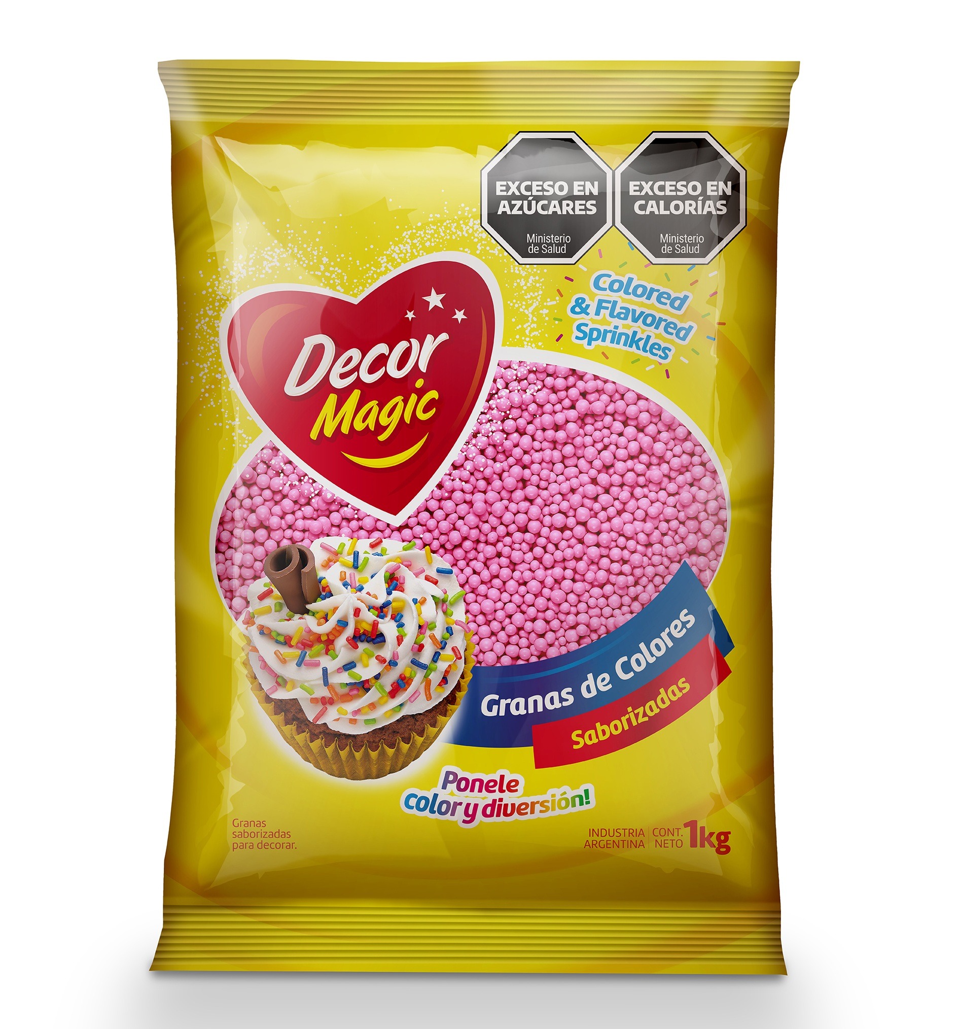 GRAGEAS Nº3 DECOR MAGIC ROSA PASTEL X 1KG