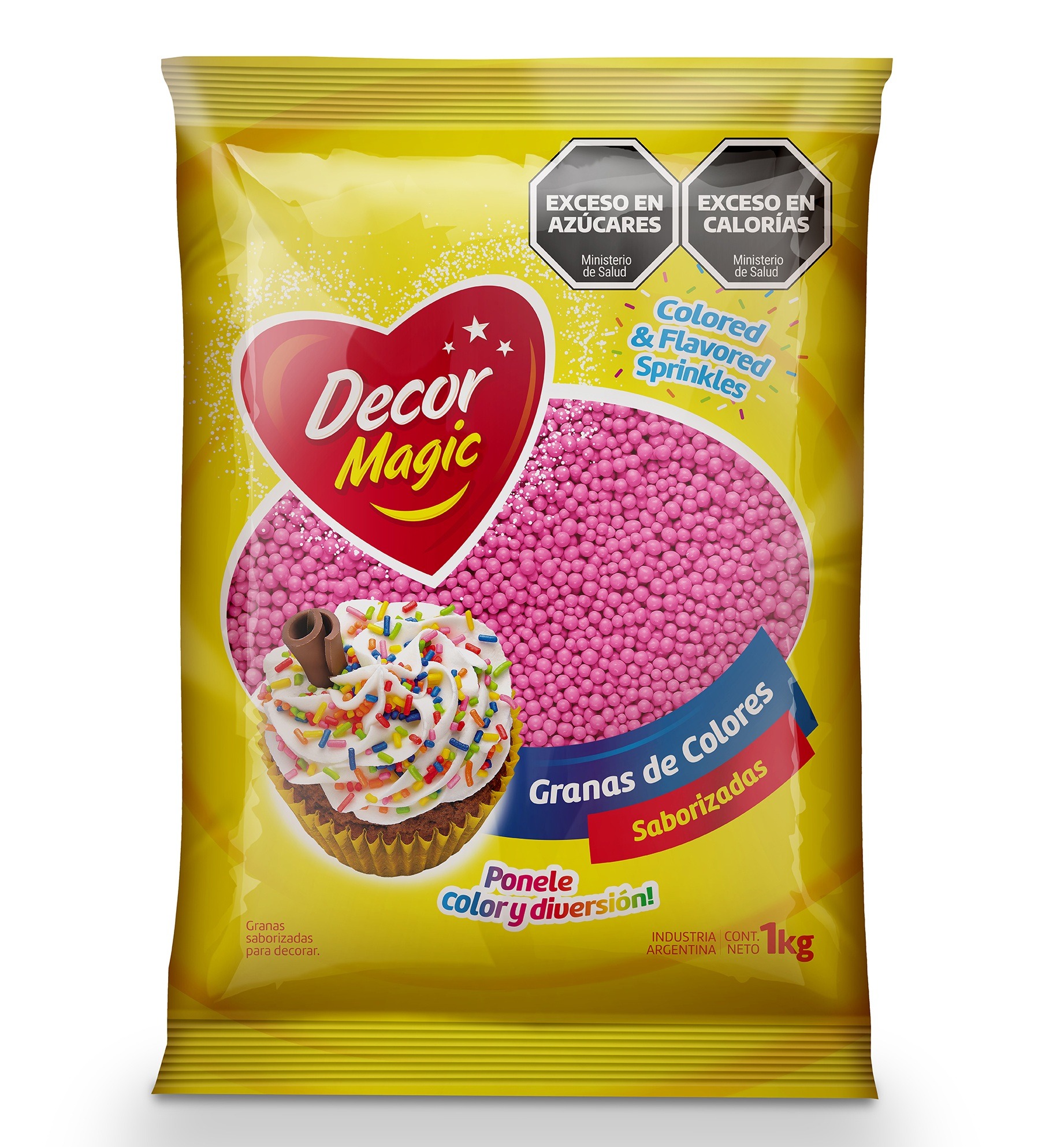 GRAGEAS Nº3 DECOR MAGIC ROSA X 1KG