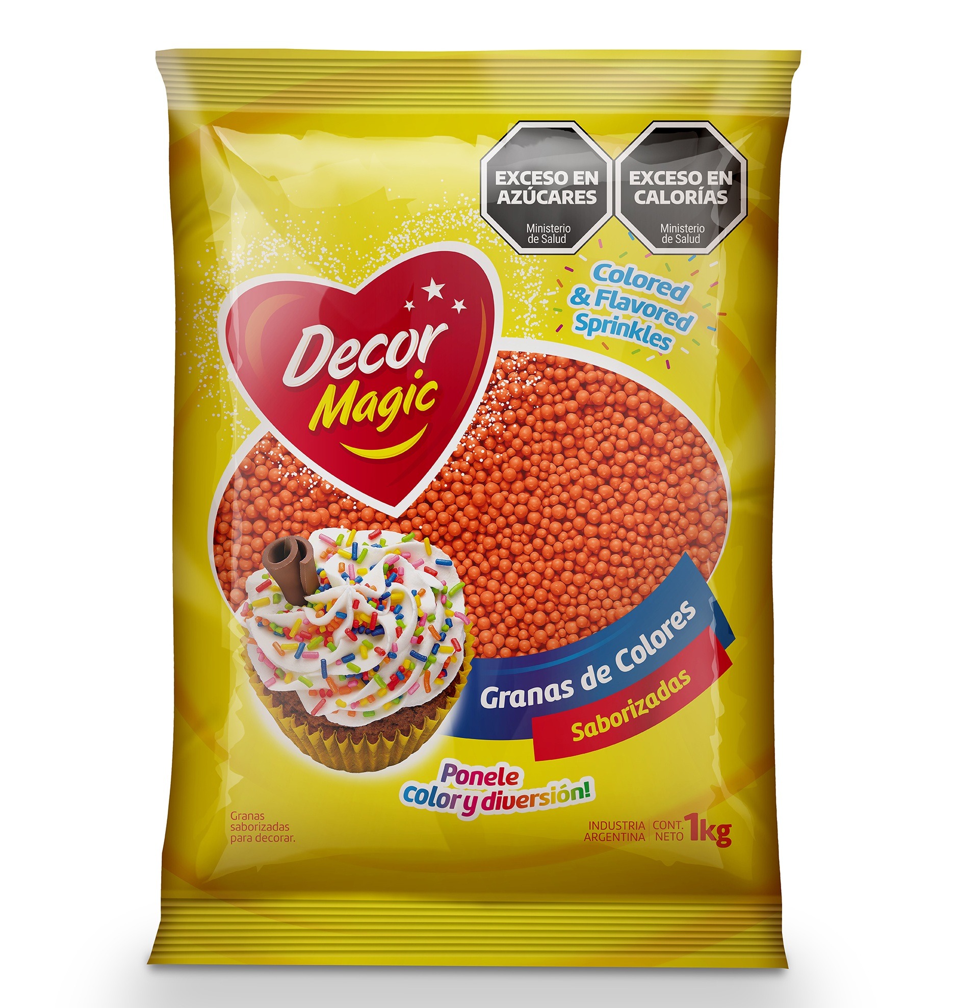 GRAGEAS Nº3 DECOR MAGIC NARANJA X 1KG
