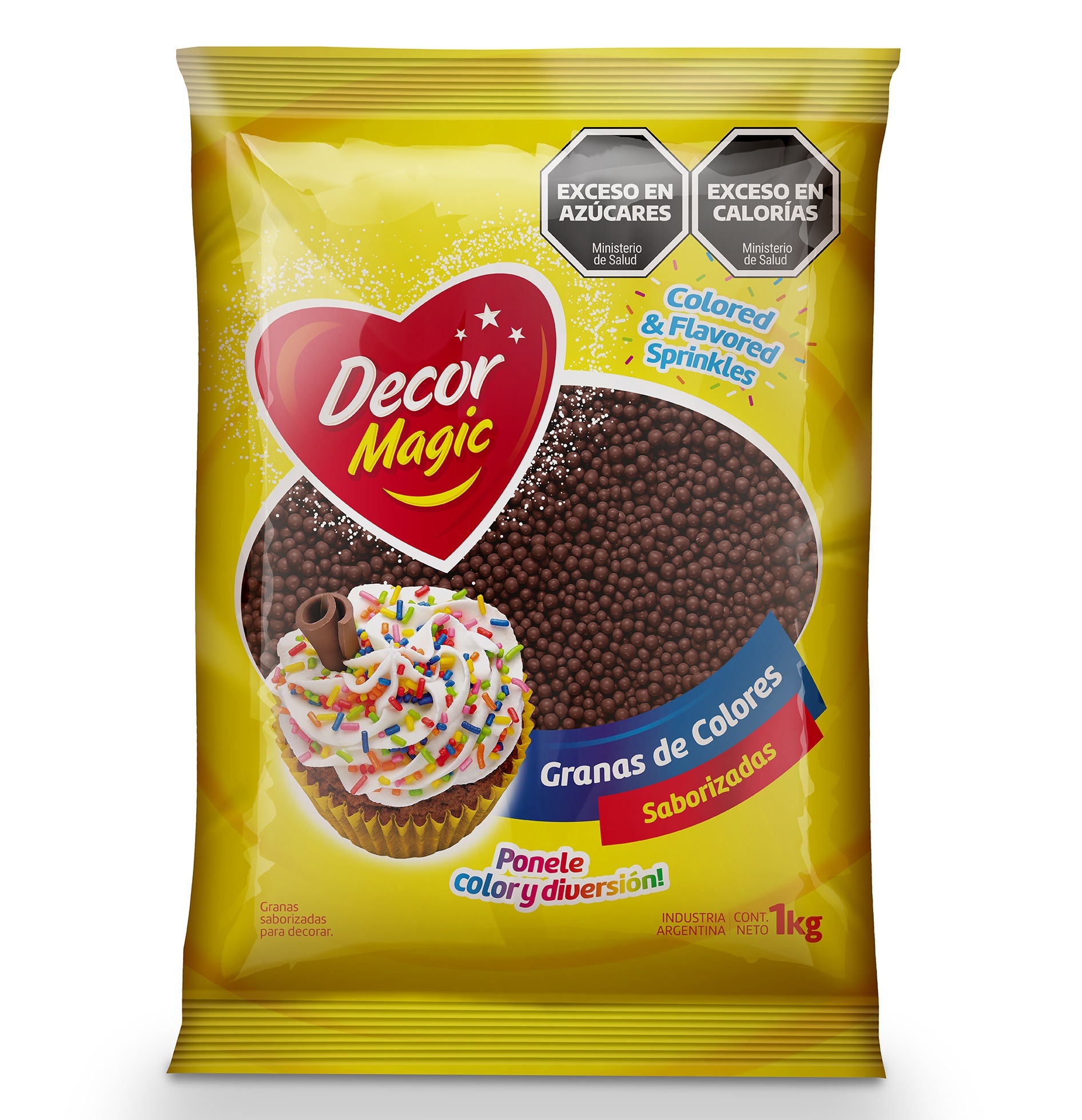GRAGEAS Nº3 DECOR MAGIC MARRON OSCURO X 1KG